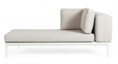 Модуль мягкий с подушками Garden Relax Matrix алюминий, олефин белый Фото 6