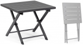Столик металлический складной для шезлонга Garden Relax Taylor алюминий темно-серый Фото 1