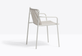 Кресло металлическое PEDRALI Tribeca сталь, роуп белый Фото 8