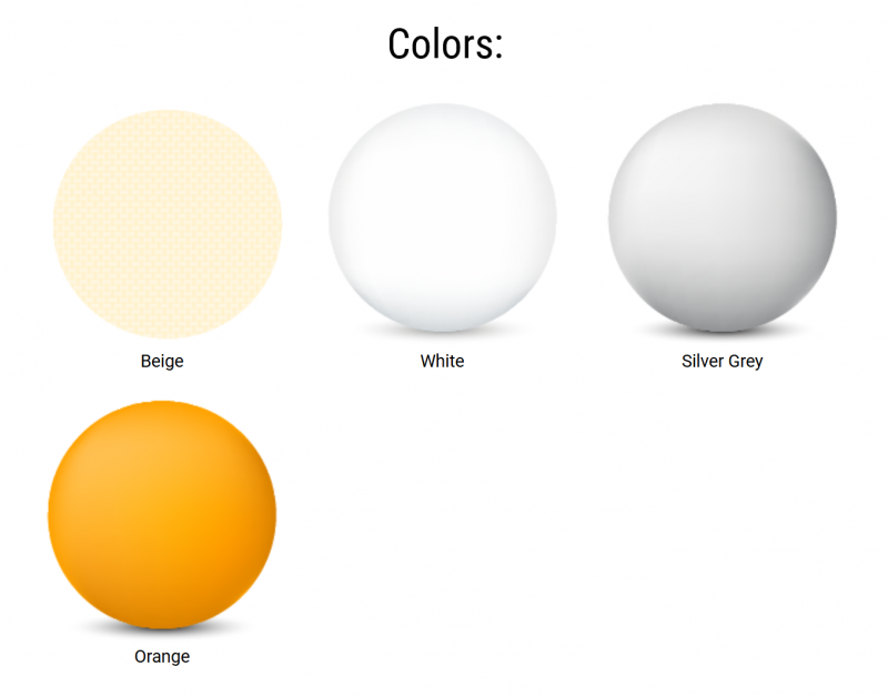 Стол пластиковый Mango, оранжевый, 720х720х720 мм