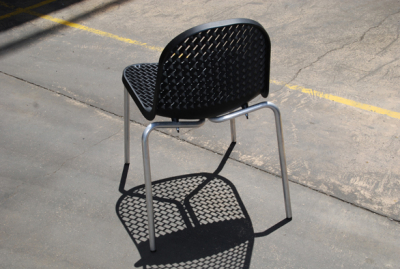 Стул пластиковый Resol Nervi chair алюминий, полипропилен черный Фото 2