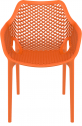 Кресло пластиковое Siesta Contract Air XL стеклопластик оранжевый Фото 9
