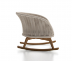 Кресло-качалка плетеное с подушкой Atmosphera Ludo тик, роуп, ткань Фото 6