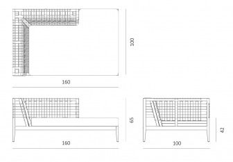 Кушетка левая плетеная с подушкой-thumbs-Фото3