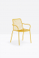 Кресло металлическое с высокой спинкой PEDRALI Nolita сталь желтый Фото 4