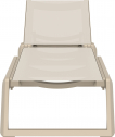 Шезлонг-лежак пластиковый Siesta Contract Rio Pro стеклопластик, текстилен бежевый Фото 9