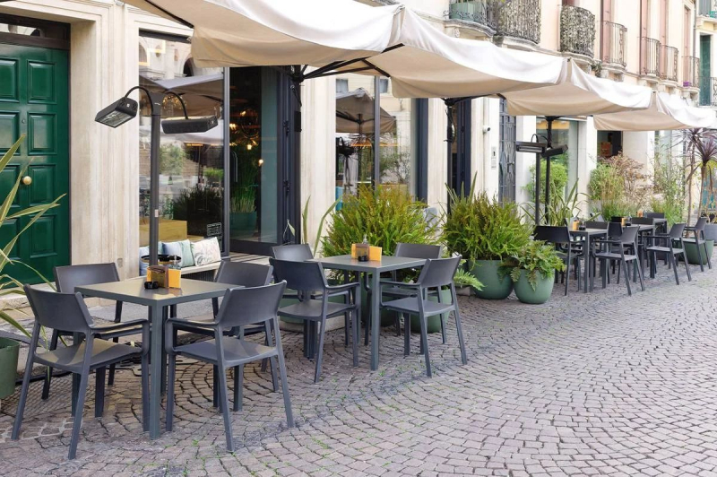 Стул пластиковый Trill Bistrot, антрацит