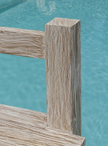 Диван деревянный двухместный с подушкой Giardino Di Legno White Sand тик, акрил Фото 8