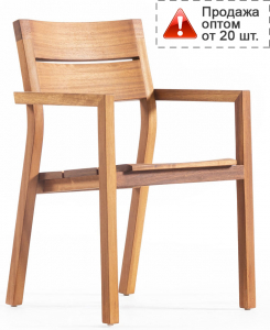 Кресло деревянное WArt Dubai ироко Фото 1