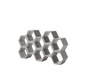 Стеллаж пластиковый книжный Hexa Standard