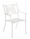 Стул обеденный металлический Garden Relax Giglio алюминий белый Фото 1