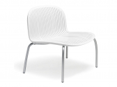 Кресло пластиковое для отдыха широкое Relax Nardi пластик, алюминий белый Фото 1