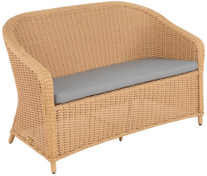 Диван двухместный плетеный с подушкой-thumbs-Фото1