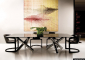 Стул металлический с обивкой Minotti Twombly металл, кожа Фото 5