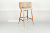 Кресло барное с обивкой Caris Hurk граб, металл, ткань Фото 14