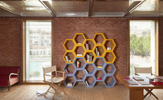 Стеллаж пластиковый книжный Hexa Standard