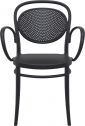 Кресло пластиковое Siesta Contract Marcel XL стеклопластик черный Фото 7