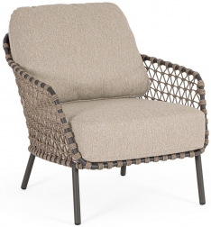 Кресло лаунж плетеное с подушками-thumbs-Фото1