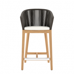 Кресло полубарное плетеное с подушкой-thumbs-Фото4