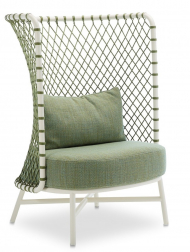 Лаунж-кресло плетеное с подушками-thumbs-Фото1