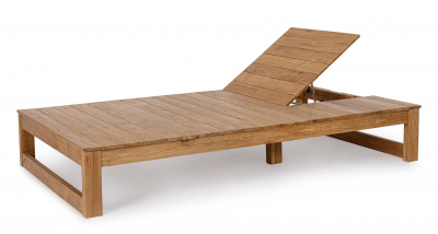Шезлонг-лежак деревянный Garden Relax Honolulu Plus тик натуральный Фото 6