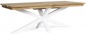 Стол деревянный обеденный раздвижной Garden Relax Palmdale алюминий, тик белый, натуральный Фото 1