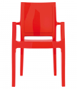 Кресло пластиковое Siesta Contract Arthur технополимер PA6 нейлон красный Фото 9