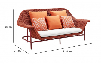 Диван двухместный плетеный-thumbs-Фото3