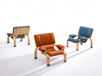 Кресло мягкое B-LINE Supercomfort дуб, натуральная кожа Фото 5