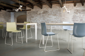 Стул пластиковый Gaber Kanvas ST сталь, технополимер бледно-синий Фото 5
