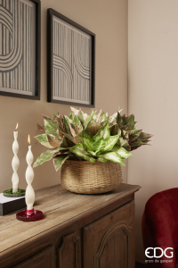 Подсвечник EDG Candle Holder стекло зеленый Фото 2