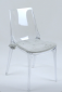 Комплект прозрачных стульев с подушками Scab Design Vanity Set 2 поликарбонат, полиэстер прозрачный, светло-серый Фото 3