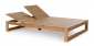 Шезлонг-лежак деревянный двухместный Garden Relax Honolulu тик натуральный Фото 4