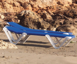 Шезлонг-лежак пластиковый Balliu Eva R полипропилен, текстилен Фото 4