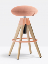 Табурет барный PEDRALI Arki-Stool сталь, дуб, ткань Фото 12