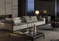 Диван модульный мягкий Minotti Freeman Tailor алюминий, ткань Фото 14
