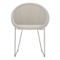 Кресло плетеное JANUS et Cie Gigi II сталь, алюминий, искусственный ротанг полированный стальной, пергаментный Фото 4