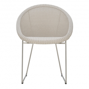 Кресло плетеное JANUS et Cie Gigi II сталь, алюминий, искусственный ротанг полированный стальной, пергаментный Фото 4