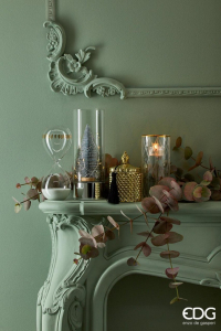 Аромасвеча в стеклянной вазе с крышкой Зеленый чай и Ягоды (Green Tea &amp; Berry) EDG Candle стекло, воск Фото 3