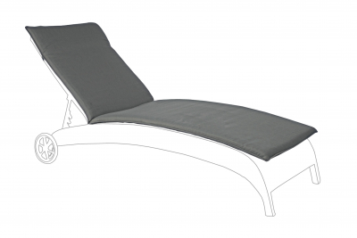 Подушка для шезлонга Garden Relax Cushion полиэстер серый Фото 1