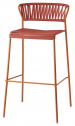 Стул барный плетеный Scab Design Lisa Club сталь, роуп терракотовый Фото 1