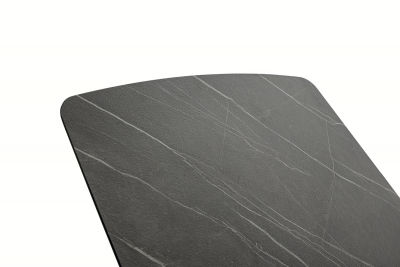 Стол ламинированный обеденный Grattoni Milo сталь, компакт-ламинат HPL черный, темно-серый Фото 6