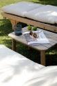 Лежак деревянный с матрасом Unopiu Chelsea тик, акрил коричневый, латте Фото 10