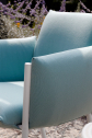 Кресло металлическое c подушками Scab Design Brezza сталь, полипропилен лен, бирюзовый Фото 13