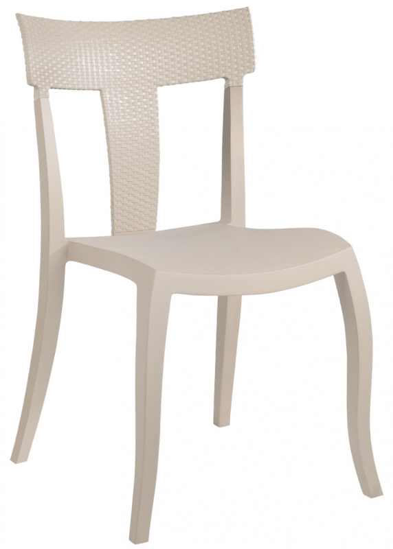 Стул пластиковый Toro-S Rattan, песочный
