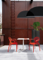 Столешница квадратная Scab Design Compact Laminate для подстолья Nemo, Domino, Tiffany, Cross компакт-ламинат HPL белый Фото 7
