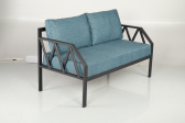 Диван металлический с подушками Caris Aston металл, ткань Фото 10