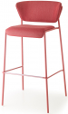 Стул барный с обивкой Scab Design Lisa Waterproof сталь, дерево, влагозащитная ткань розовый Фото 1