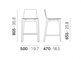 Стул полубарный с обивкой-thumbs-Фото3