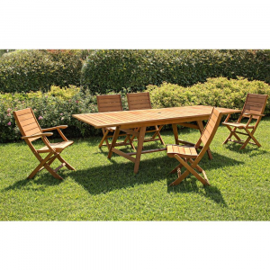 Стул деревянный Garden Relax Petra дерево балау коричневый Фото 4